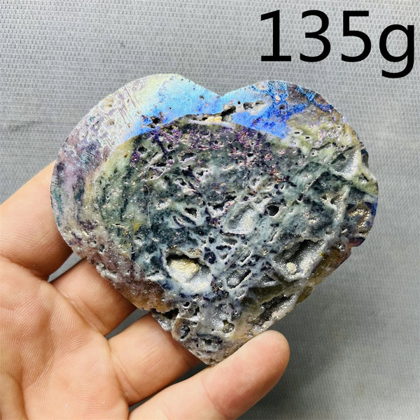 Purple Sphalerite Geode Heart-ToShay.org