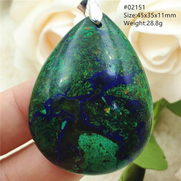 Blue Azulite Pendant-ToShay.org