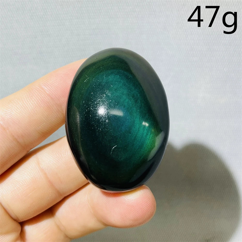 Rainbow Obsidian Palm Stone-ToShay.org