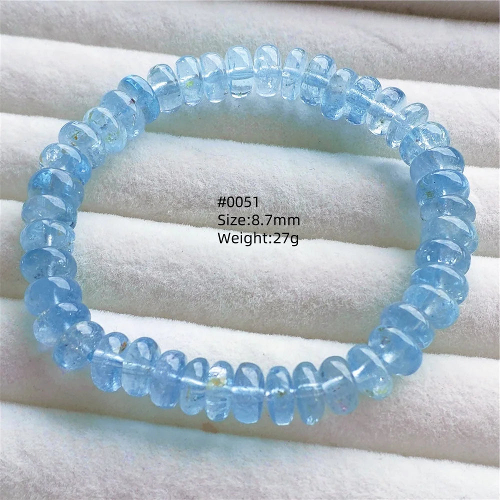 Blue Topaz Abacus Bead Bracelet-ToShay.org