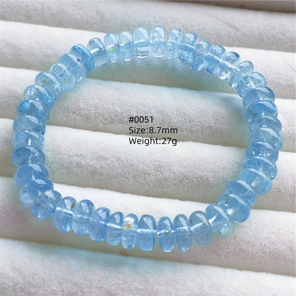 Blue Topaz Abacus Bead Bracelet-ToShay.org
