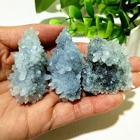 Blue Chrysanthemum Fluorite Cluster-ToShay.org