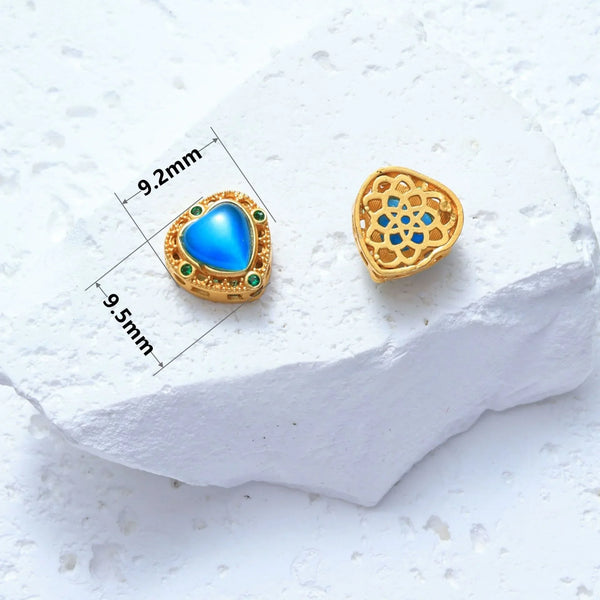 Blue Cats Eye Beads-ToShay.org