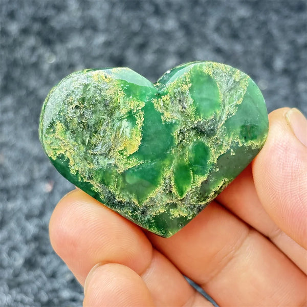 Green Emerald Stone Heart-ToShay.org