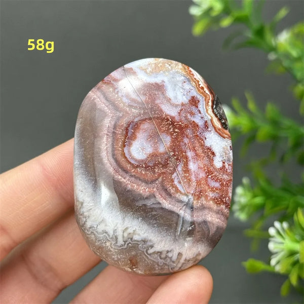 Red Agate Palm Stone-ToShay.org