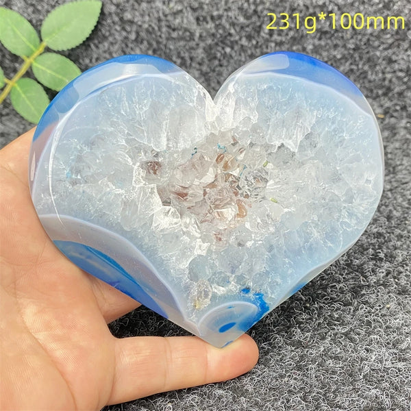Blue Agate Geode Heart-ToShay.org