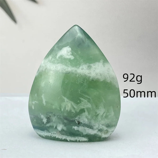 Green Feather Fluorite Torch-ToShay.org