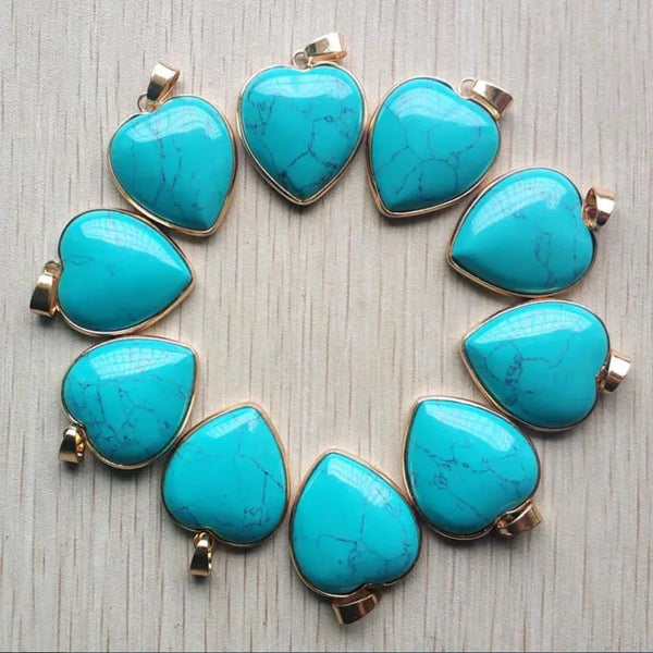 Mixed Crystal Heart Pendants-ToShay.org