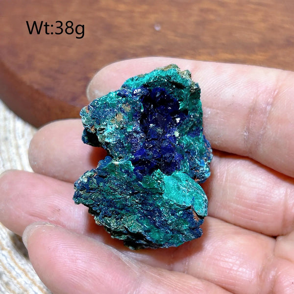 Blue Chrysocolla with Azurite Stone-ToShay.org