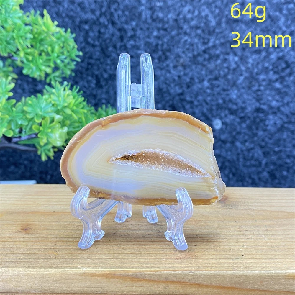 White Agate Geode Slices-ToShay.org