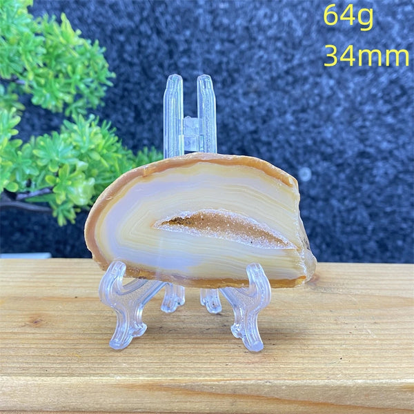 White Agate Geode Slices-ToShay.org
