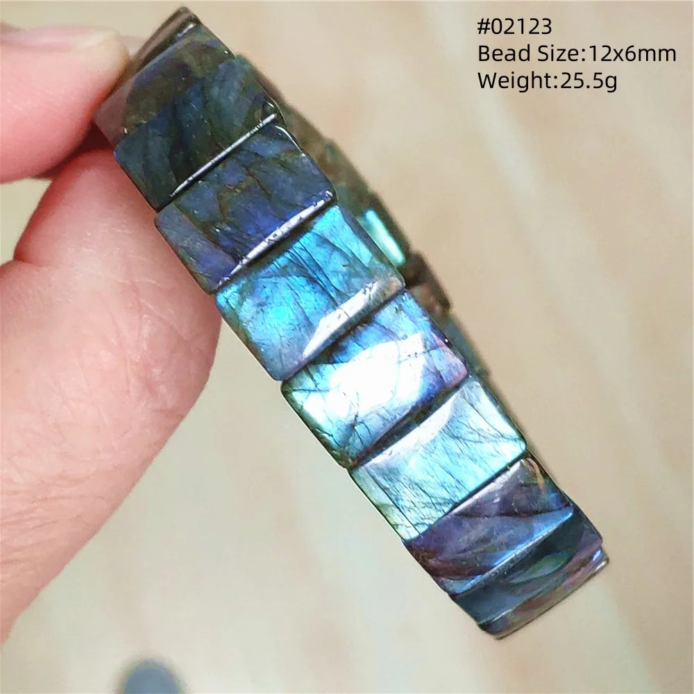 Blue Light Labradorite Bracelet-ToShay.org