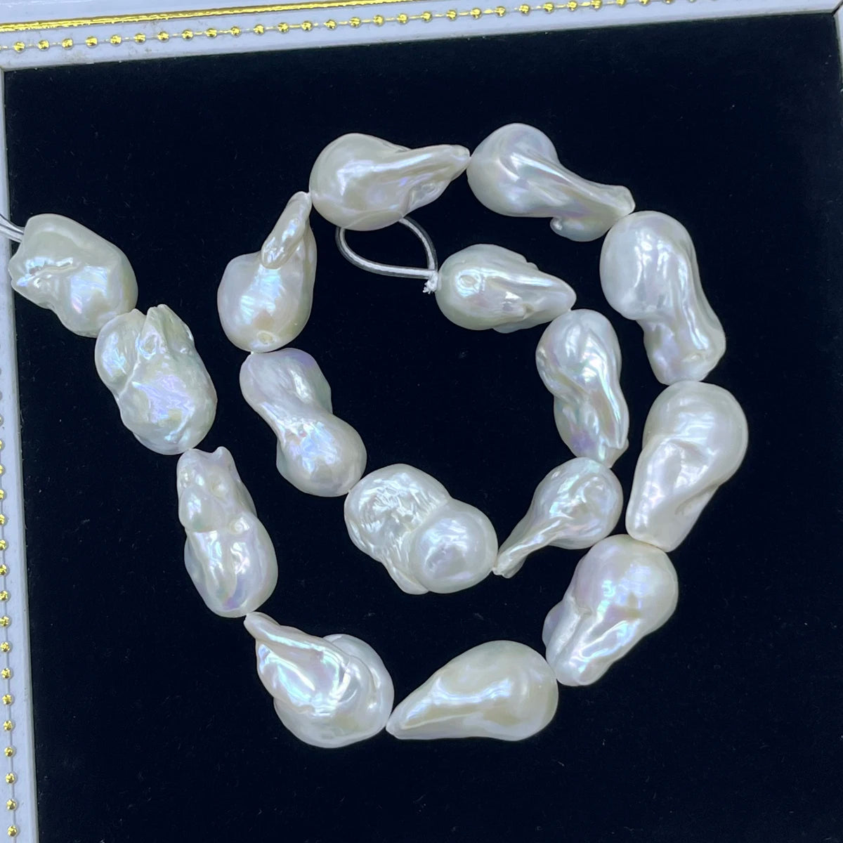 White Pearl Baroque Beads-ToShay.org