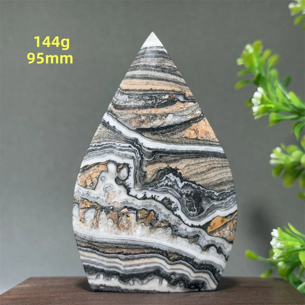 Grey Striped Agate Torch-ToShay.org