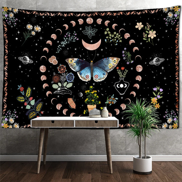 Butterfly Moonlight Tapestry-ToShay.org