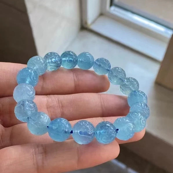 Blue Aquamarine Bracelet-ToShay.org