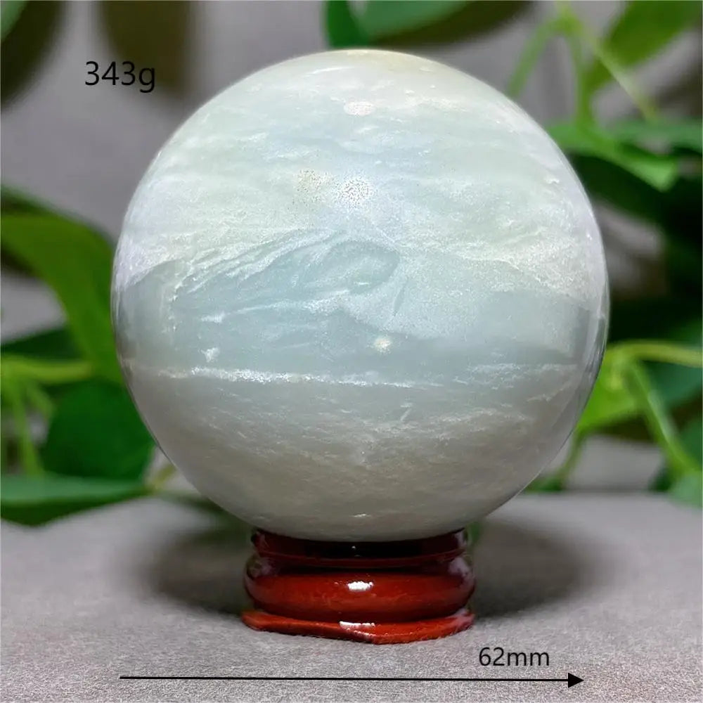 Blue Caribbean Calcite Ball-ToShay.org