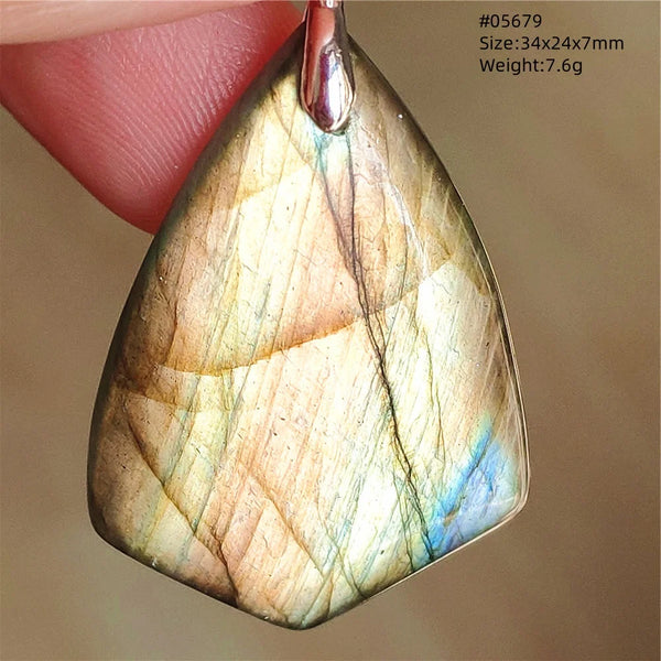 Blue Purple Labradorite Pendant-ToShay.org