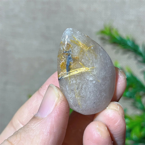 Gold Rutile Quartz Pendant-ToShay.org
