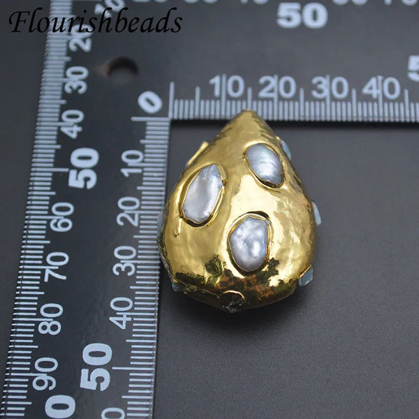 Gold Pearl Paved Beads-ToShay.org