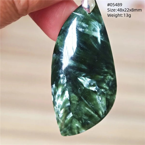Green Seraphinite Pendant-ToShay.org