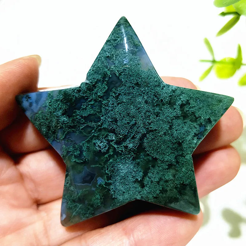 Green Moss Agate Star-ToShay.org
