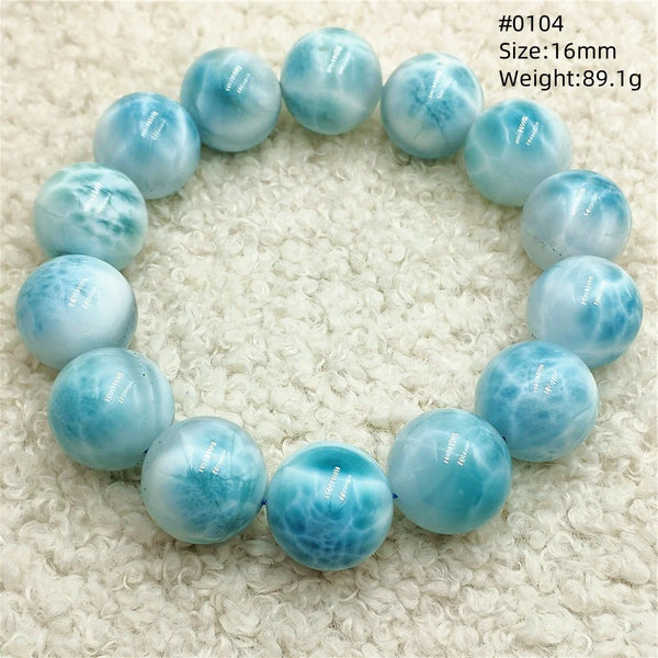 Blue Larimar Bead Bracelet-ToShay.org