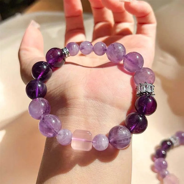 Purple Pink Crystal Bracelet-ToShay.org