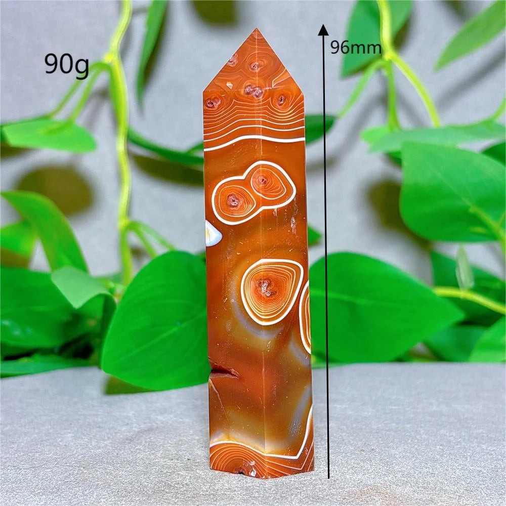 Orange Carnelian Quartz Tower-ToShay.org