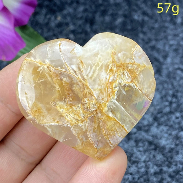 Yellow Ghost Crystal Heart-ToShay.org