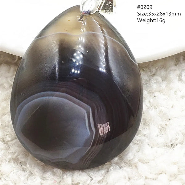 Black Agate Pendant-ToShay.org