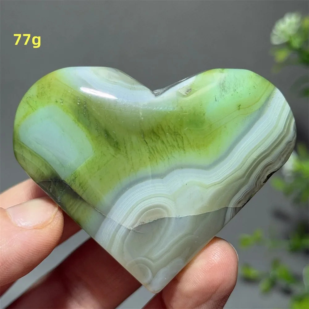 Green Agate Heart-ToShay.org