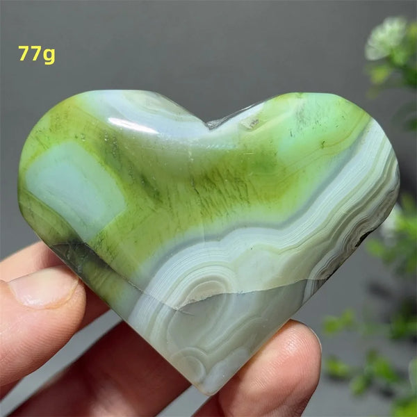 Green Agate Heart-ToShay.org