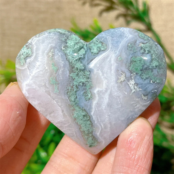 Green Moss Agate Heart-ToShay.org