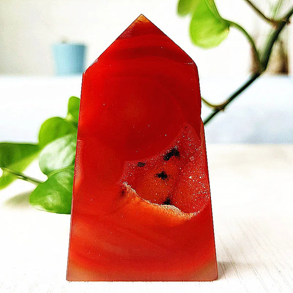 Red Agate Geode Tower-ToShay.org