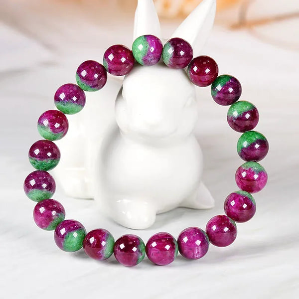 Red Ruby Zoisite Bracelet-ToShay.org
