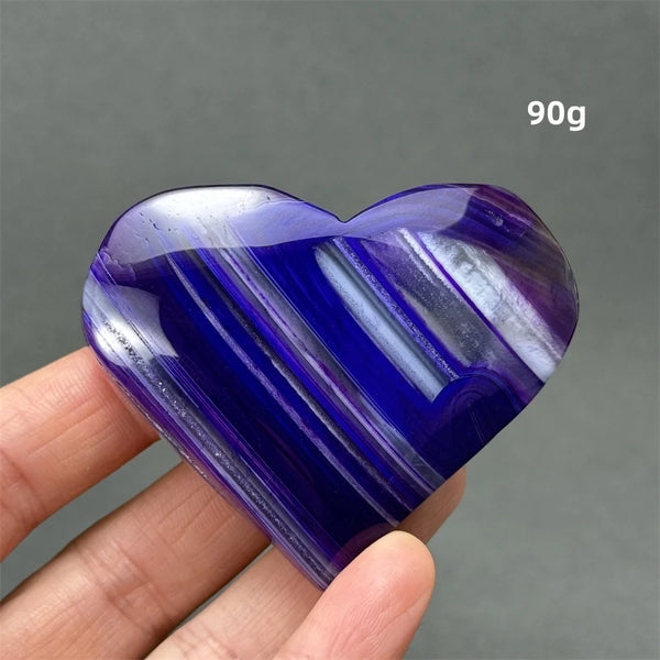 Purple Agate Heart-ToShay.org