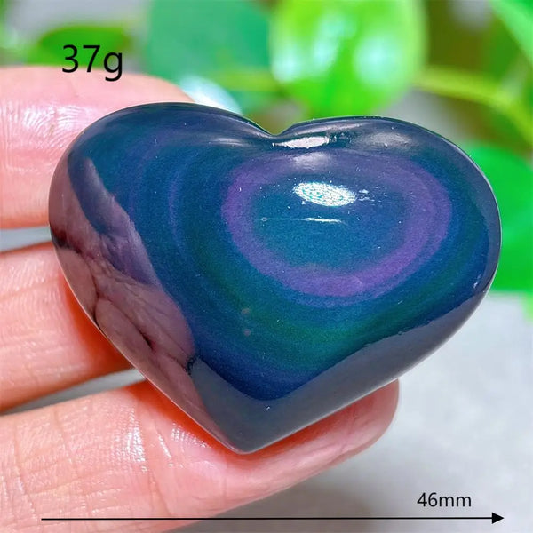 Rainbow Obsidian Heart-ToShay.org