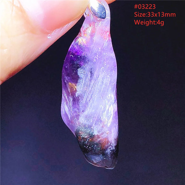 Purple Cacoxenite Auralite Pendant-ToShay.org