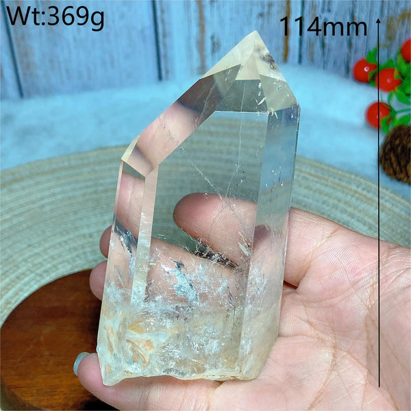 Clear Rainbow Quartz Crystal Tower-ToShay.org