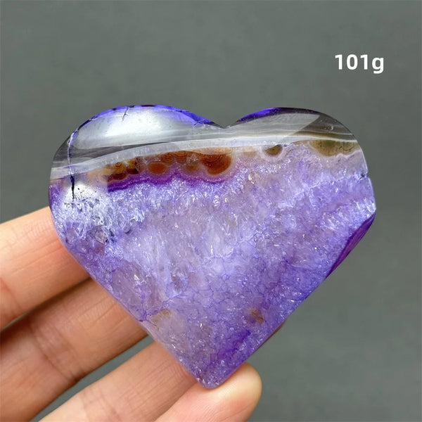 Purple Agate Heart-ToShay.org