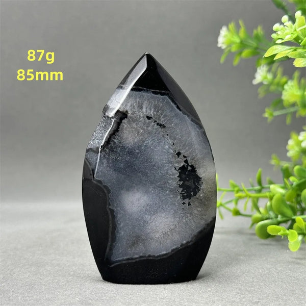 Black Onyx Geode Torch-ToShay.org