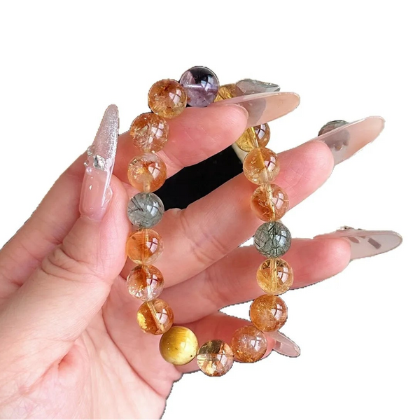 Yellow Hair Citrine Bracelet-ToShay.org