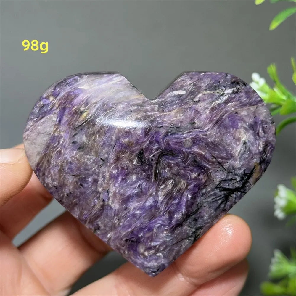 Purple Noble Crystal Heart-ToShay.org