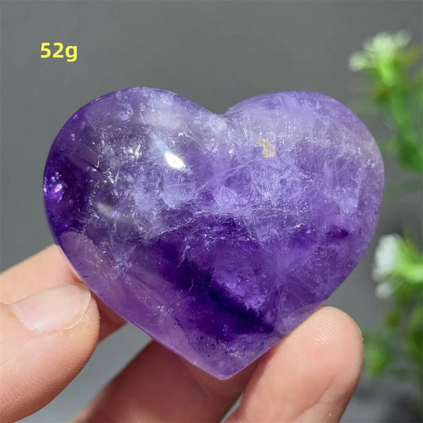 Purple Amethyst Heart-ToShay.org