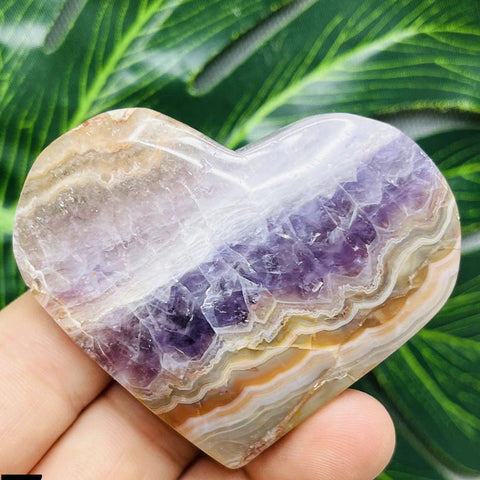 Purple Agate Amethyst Heart-ToShay.org