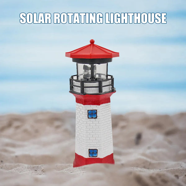 Lighthouse Rotating Solar Light-ToShay.org