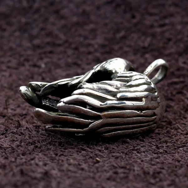 Silver Fallen Angel Pendant-ToShay.org