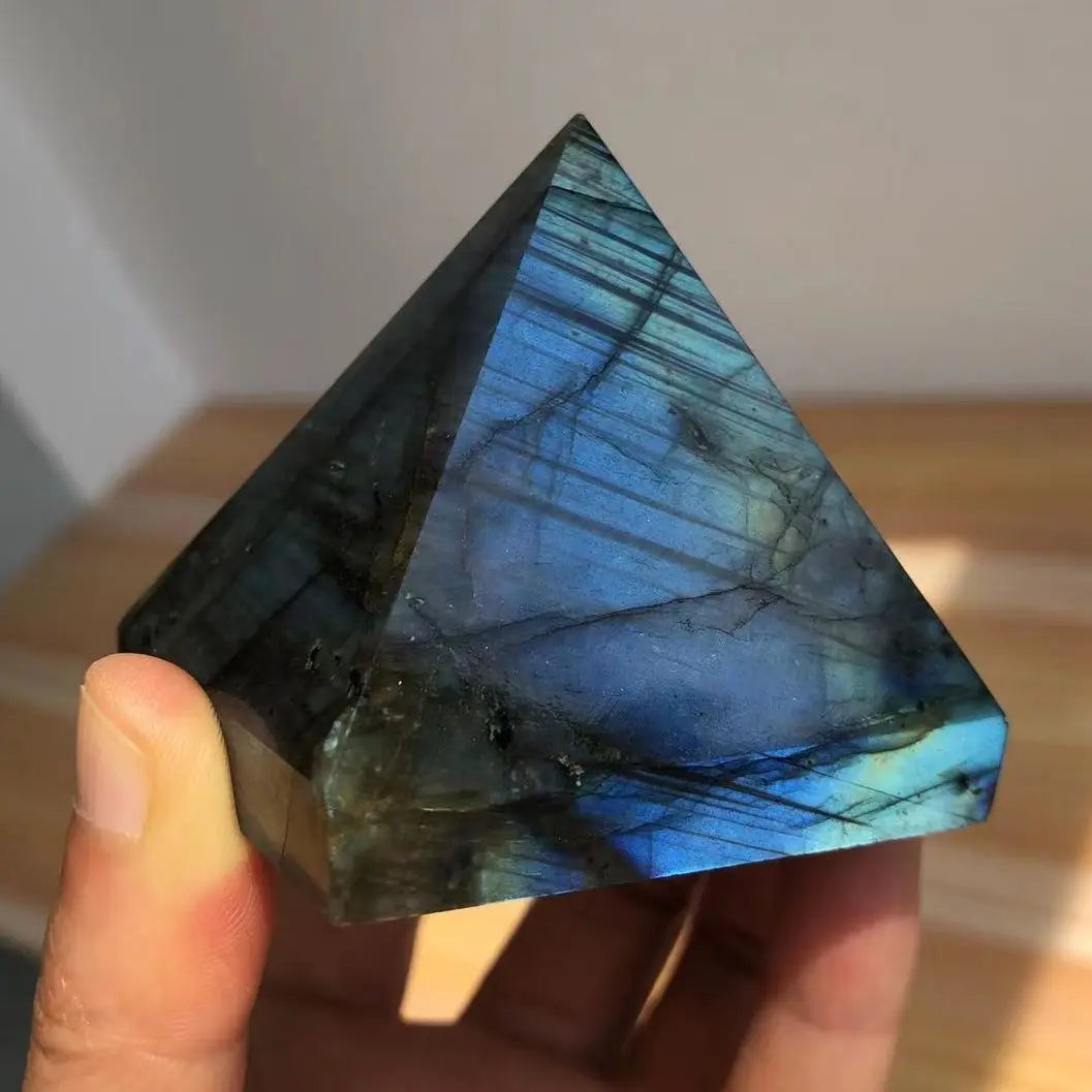 Blue Labradorite Pyramid-ToShay.org