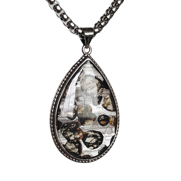 Olive Meteorite Pendant-ToShay.org